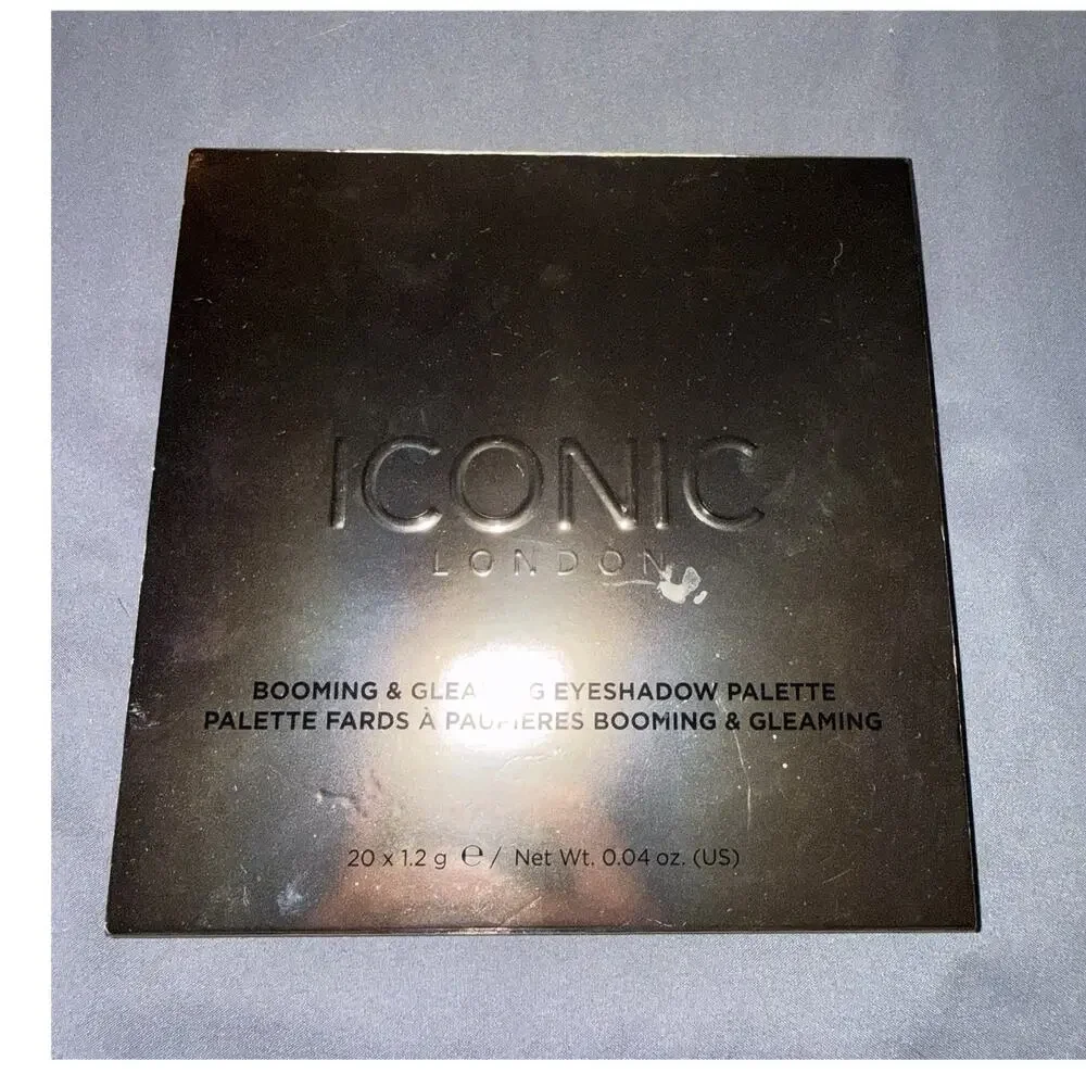 Iconic London Booming & Gleaming Eyeshadow Palette Assorted Shades Shimmer Matte
